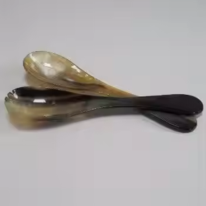 Meilleure qualité Animal Style miroir artisanat corne cuillère bol pour la maison Restaurant cuisine utilisation vente croissant artisanat pour les fêtes - Product Image 3