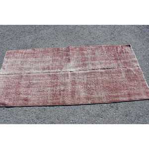 Tapis turc vintage 2,7x6,1 pi (83x185 cm), tapis oriental rouge - Product Image 3