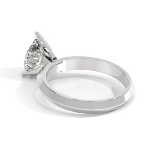 Anillo de compromiso de oro con forma de pera de 1CT, joyería de oro sólido de diamante cultivado en laboratorio HPHT CVD clásico para mujeres para fiestas, certificado IGI - Product Image 5