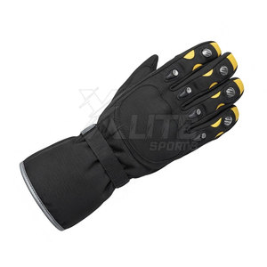 Winter Cordura Motorbike <b>Gloves</b> with Waterproof <b>Touchscreen</b> Compatible Secure Wrist Fastening & Flexible Construction for Riders - Product Image 3