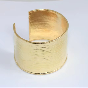 Brazalete de latón crudo de 69 mm con diseño moderno hecho a mano, brazalete ancho en bruto con canal para incrustaciones, artesanía MS MS-WC-001 personalizable - Product Image 2