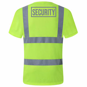 เสื้อกั๊กสะท้อนแสงแขนสั้นสำหรับงานโรงงาน ขายส่ง ความปลอดภัยสูง มาตรฐาน ANSI ระดับ 1 กันน้ำ สีแดง - Product Image 2