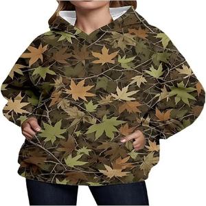 Abrigo con capucha deportivo de gran tamaño para mujer de alta calidad, Otoño Invierno 2025, estampado de logotipo personalizable, nuevo estilo, diseño de camuflaje - Product Image 6