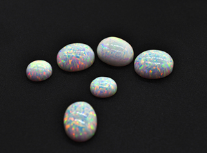 Cabochon ovale en opale de laboratoire 18X14 MM de toutes les tailles disponibles en commande personnalisée Cabochon opale calibré à vendre. - Product Image 6