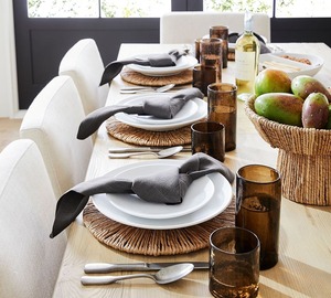 Bol à pieds en jonc de mer tissé à la main vaisselle naturelle décor de présentation de repas produits vietnamiens en gros écologiques - Product Image 5