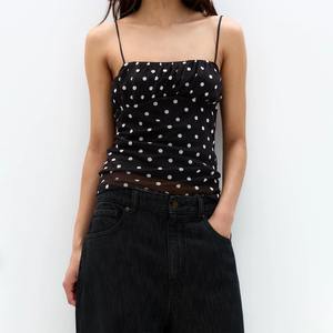 Camisolas de mujer Color sólido Tie-Up Casual Tank Tops Verano Casual Sin mangas Tops Streetwear - Product Image 2