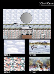 กระเบื้องเซรามิกความสูงของผนัง30x45ซม. 300X450มม. ล่าสุดกระเบื้องปูพื้นเซรามิกเคลือบดีไซน์กระเบื้องพื้นผิวที่ดีที่สุด - Product Image 4