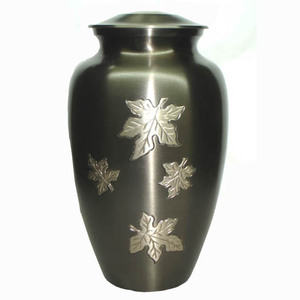 Classic American Style Engraved Brass Cremation Urn Premium Pure Metal Funeral Ashes Urn with Floral Design - Product Image 3