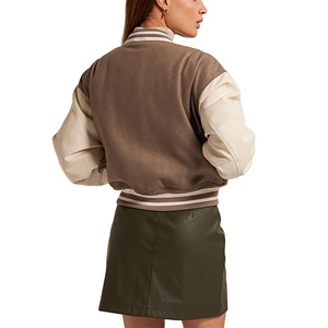 Veste universitaire courte pour femmes de haute qualité, best-seller, prix de gros bon marché, streetwear décontracté, veste universitaire de haute qualité pour femmes - Product Image 2