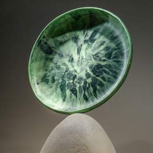 Bol de service à salade en résine classique, écologique, fait main, taille personnalisée, non revêtu, élégant pour les fêtes et la maison - Product Image 4