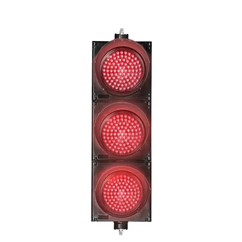 300mm 3 bölümler kırmızı yanıp sönen led trafik işareti yanıp sönen ışık