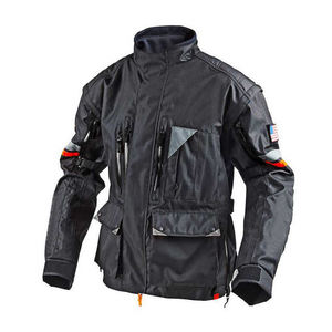 Veste de moto unisexe grande taille en Cordura imperméable et coupe-vent avec logo personnalisé et protection moto - Product Image 3