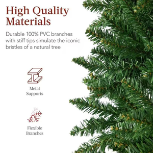 BINLU 5ft High Quality Slim Artificial <b>Christmas</b> <b>Tree</b> Eco-Friendly Pine Needle Customizable Mini Standing Home Decoration - Product Image 2