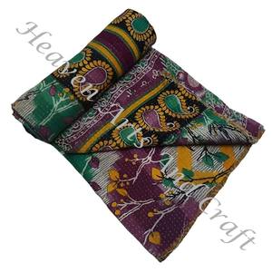 Kantha <b>Quilt</b> Gudari Kantha <b>Quilt</b> Gudari Hot Selling Wholesale Gold Supplier GD1117 <b>Handmade</b> Kantha <b>Quilt</b> Cotton Printed Indian - Product Image 1