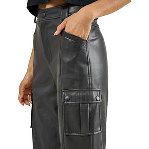 กางเกงหนังผู้หญิงคุณภาพสูง ดีไซน์ทันสมัย ทนทาน หนังนุ่ม สวมใส่สบาย เหมาะสำหรับใช้ในชีวิตประจำวัน - Product Image 4