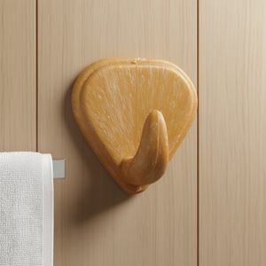 VL. DELTA Crochet de porte-serviettes en bois au design élégant pour salle de bain ou chambre à coucher - Product Image 3