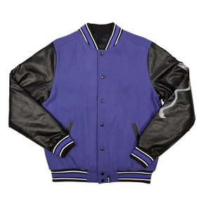 Chaqueta Universitaria de Mujer de la Mejor Calidad, Chaqueta de Invierno de Lana con Mangas de Cuero de Primera Calidad, Bordado de Chenilla, Chaqueta Universitaria de Baloncesto - Product Image 1