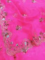 Paillettes de broderie en soie organza lourde de qualité supérieure coupe travail avec Cancan et toile Patta saree Lehenga Choli le plus populaire