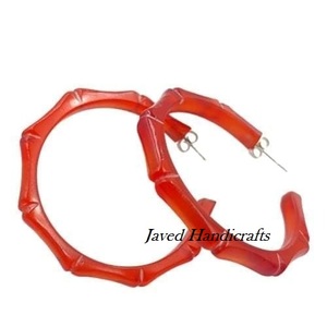 Customized Vintage Bakelite Earrings New Fashion Womens Drop Earrings With Carved <b>Resin</b> Wedding Gift Featuring Pearl Main <b>Stone</b> - Product Image 3