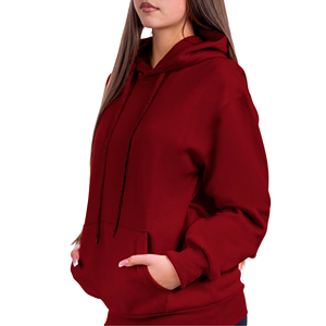 เสื้อฮู้ดสำหรับสตรีทแวร์ลำลองโชว์ไหล่, เสื้อฮู้ดถักมีฮู้ดระบายอากาศเป็นมิตรกับสิ่งแวดล้อมสำหรับผู้หญิง - Product Image 4