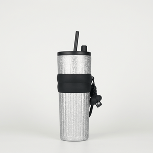 Vaso Térmico de Acero Inoxidable con Revestimiento de Titanio de 710 ml/24 oz con Pajita, Mantiene Bebidas Frías y Calientes, Regalo Empresarial - Product Image 6