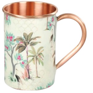 Tendance 100% cuivre émail Mul tasse avec poignée en cuivre vente chaude écologique nouveauté conception personnalisée - Product Image 3
