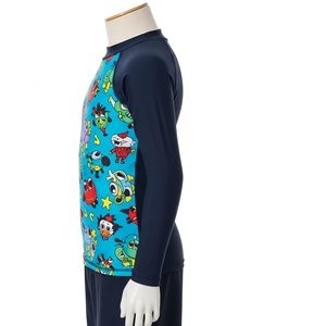 Camiseta de Protección Solar Ecológica para Niños con Serigrafía, Protección UV, Traje de Baño, Ropa de Playa, Camiseta Deportiva Acuática - Product Image 3