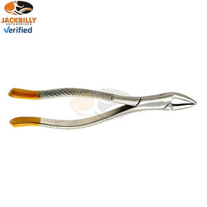Pince dentelée d'extraction dentaire #150 Instruments médicaux chirurgicaux certifiés CE en acier inoxydable à poignée dorée de qualité supérieure manuelle - Product Image 5