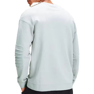 Sweat-shirt décontracté élégant à double poche brodée, coupe épaules tombantes, respirant, 100 % coton, tissu doux et confortable pour - Product Image 2