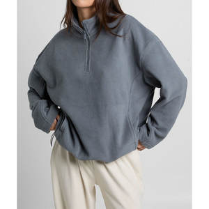 Sudadera de invierno cálida de gran tamaño para mujer, ropa de calle, sudaderas holgadas de lana de algodón - Product Image 1