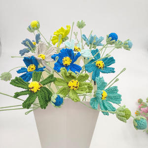 Fleur artificielle tricotée à la main en crochet de type Gesang pour décoration de fond, accessoires de photographie, décoration intérieure et bouquet de mariée - Product Image 2