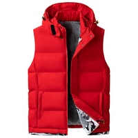 Gilet classique à la mode pour hommes, tenue décontractée formelle, gilet de costume, gilet d'hiver en coton pour hommes, veste à capuche, hiver chaud