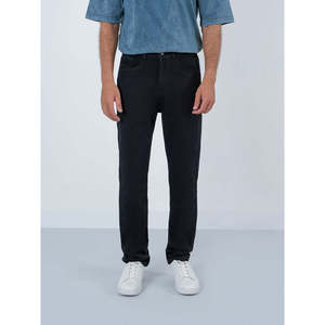 Jeans en denim de coton coupe slim vintage AIRI, coupe droite, délavé et coloré, idéal pour l'été et l'automne MC2337 - Product Image 1