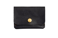 Portefeuille fin en cuir véritable LCR-0045B, porte-cartes de crédit RFID, porte-monnaie, porte-passeports, fait main au Pakistan, minimaliste
