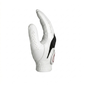 Gant de golf léger en cuir Cabretta blanc et noir, main droite, antidérapant, à enfiler, unisexe, pour sports de plein air - Product Image 5