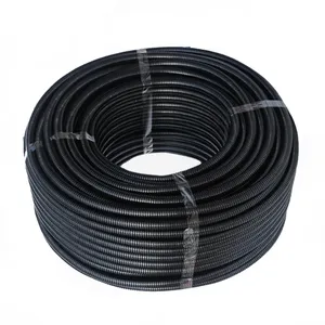 PE PP PA nylon dual wall TPEE ETFE FEP EVA plastic Galvanized flexible non-split split Zipper corrugated cable conduit