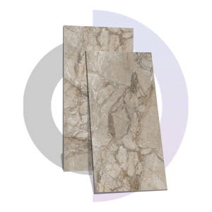 ENRICO BROWN Azulejos de porcelana pulida de 9mm 600x1200MM / 24X48 Diseño clásico moderno Azulejos de ladrillo refractario Premium Certificado-CE - Product Image 1