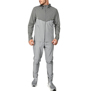 Custom Quick Dry Polyester <b>Nylon</b> 2 Piece <b>Jogger</b> Set Windbreaker Outdoor Sports Training Tracksuits Set for Men 2026 - Product Image 1