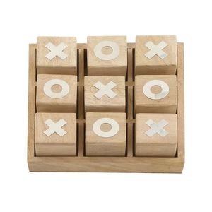 Jeu de Tic Tac Toe en bois alliant style, fonctionnalité et divertissement pour les maisons, les bureaux et les aires de jeux - Product Image 1