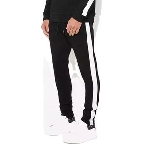 Haute qualité 100% Polyester hommes respirant vêtements de sport veste Football Football survêtements Football uniformes côté rayé survêtement - Product Image 5