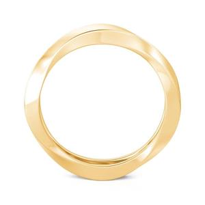 แหวนแต่งงานผู้ชาย Jeulia 18K ทองคำแท้ ดีไซน์โมเบียส ประดับเพชรแบบ Bezel Setting - Product Image 3