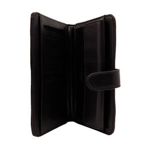 Cartera Rectangular de Cuero Negro con Cierre a Presión para Mujer, Otoño-Invierno 2025, CZDN30009 - Product Image 3