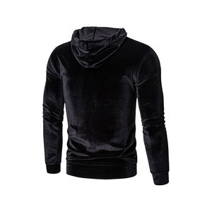 Meilleur Style hommes velours sweats à capuche 2025 haut tendance en gros sweats confortables pas cher prix nouveau dernier Design - Product Image 2