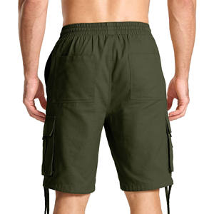 Men's Casual Cotton Twill Cargo <b>Shorts</b> Comfortable Relaxed Fit Elastic Waistband <b>Work</b> <b>Shorts</b> Drawstring Classic <b>Stretch</b> Design - Product Image 2