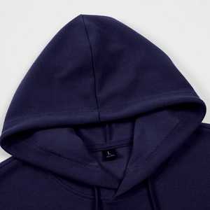 Sudadera con Capucha Unisex de Invierno, de Poliéster/Algodón, con Cierre, Manga Larga, Cordón Ajustable, Diseño de Parches, Corte Regular, Estilo Deportivo - Product Image 2