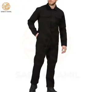 ملابس رجالية بأكمام كاملة سوداء اللون ملابس أمان للعمل مقاومة للكهرباء الساكنة بدلات صيفية للجنسين صديقة للبيئة