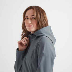 Durable Dernière Graphite Femmes Marina Extra Long Softshell Veste Manches Longues et Coupe-Vent Femmes Running Vestes D'extérieur - Product Image 5