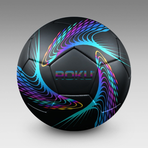 OEM ODM Customizable High Quality Eco-Friendly Black Soccer <b>Ball</b> PU Leather Materials for Adult Training Custom Logo Printing - Product Image 1