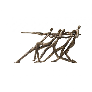 Escultura Figurativa de Metal Bronce, Decoración Artística para Mesa, Figuras Humanas Hechas a Mano para Decoración de Sala de Estar, Venta al Por Mayor - Product Image 1
