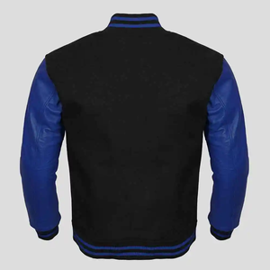 Haute qualité personnalisé écologique respirant Vintage hommes Baseball Letterman Varsity Bomber veste col montant polaire pour - Product Image 4